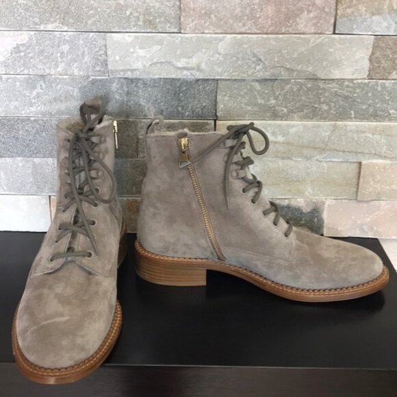 VINCE Cabria 3 Genuine Shearling LinedCombat Boot - Picture 8 of 10